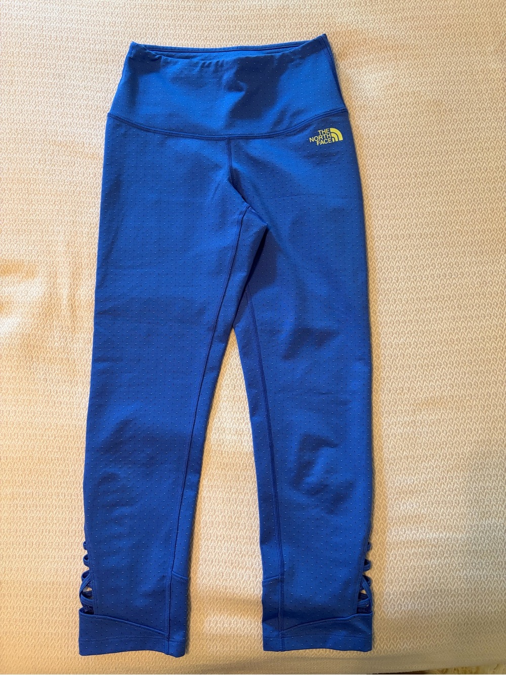 The North Face Blue Women’s Performance Leggings with Ankle Cutouts